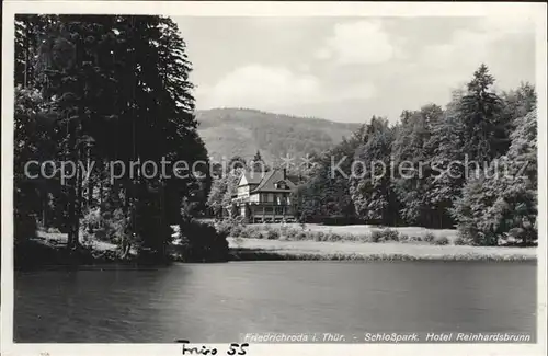 Friedrichroda Schlosspark Hotel Reinhardsbrunn Kat. Friedrichroda