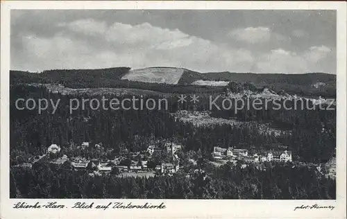 Schierke Harz Blick auf Unterschierke Kat. Schierke Brocken