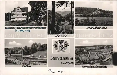 Benneckenstein Harz Georg Zeidler Haus Freibad Kurpark