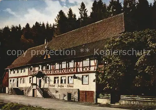 Schoenberg Seelbach Gasthof Pension zum Loewen  Kat. Seelbach