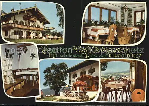 Ruhpolding Berggasthof Cafe Weingarten  Kat. Ruhpolding