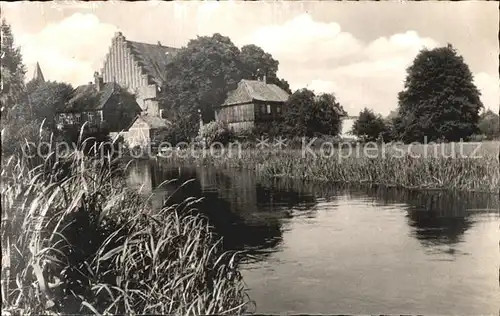 Luechow Dannenberg An der Jeetzel Hinter der Kirche Kat. Luechow (Wendland)