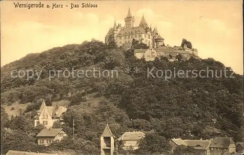 Wernigerode Harz Schloss Kat. Wernigerode