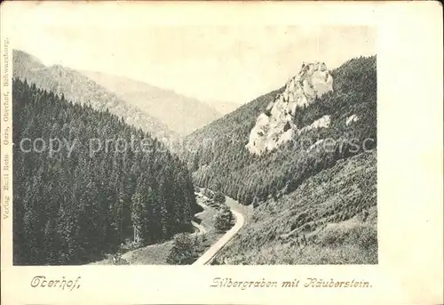 Oberhof Thueringen Silbergraben mit Raeuberstein Kat. Oberhof Thueringen