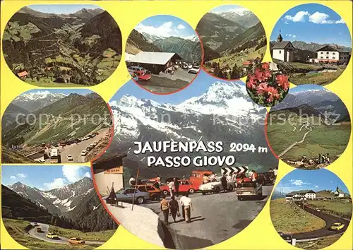 Jaufenpass Panorama Bergstation Kapelle Parkplatz Passstrasse Kat. Italien