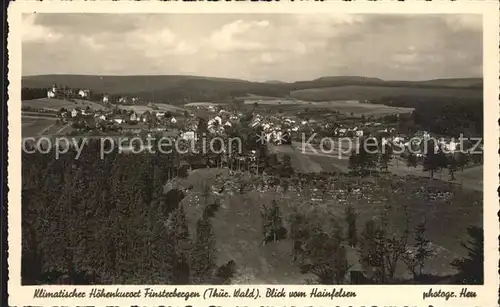 Finsterbergen Blick vom Hainfelsen Kat. Finsterbergen Thueringer Wald