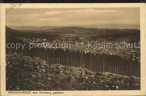 Friedrichroda Vom Koernberg gesehen Kat. Friedrichroda