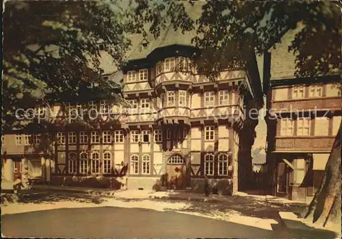 Goslar Buergerhaeuser in der Marktstrasse Kat. Goslar