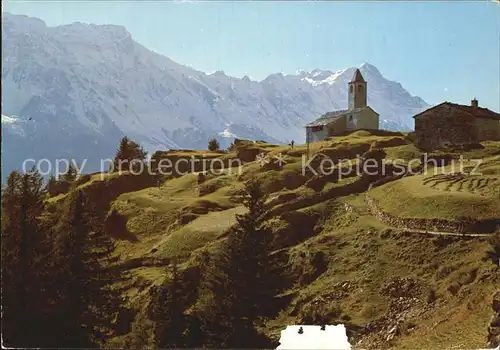 Poschiavo Chiesa San Romerio Piz Veruna Kat. Poschiavo