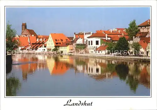 Landshut Isar Ortsansicht Kat. Landshut