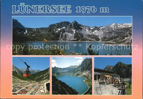 Luenersee Vorarlberg Panorama Seilbahn Total Kat. Vandans