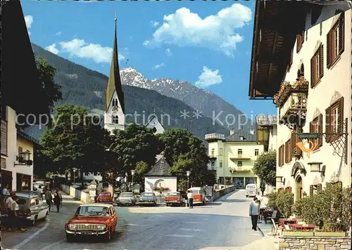 Mayrhofen Zillertal Ortspartie mit Kirche Kat. Mayrhofen