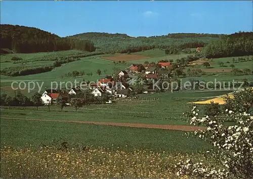 Hinkelhof Gasthof Pension Zur guten Quelle Panorama Kat. Schluechtern