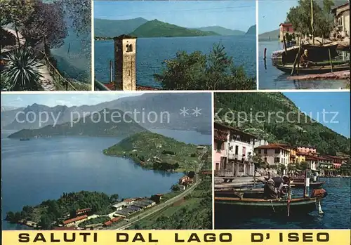 Iseo Panorama Lago d Iseo Monte Isola Iseosee Kat. Iseo