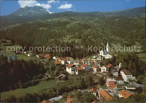 Tiefencastel an der Julier Route gegen Mon und Piz Toissa Kat. Tiefencastel