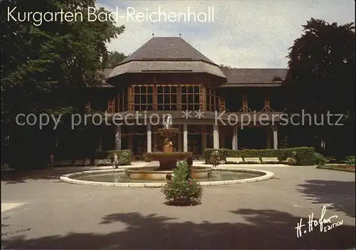 Reichenhall Bad Kurgarten Gradierhaus Springbrunnen  Kat. Bad Reichenhall