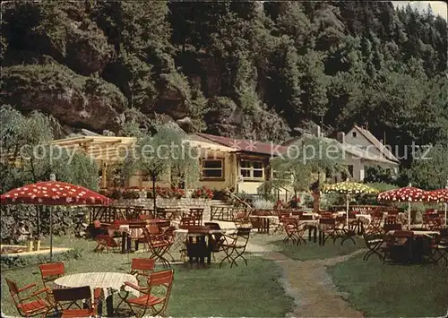 Pottenstein Oberfranken Fraenkische Schweiz Waldcafe Kat. Pottenstein