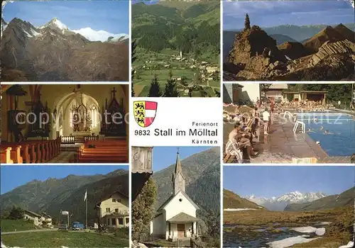 Stall Moelltal Grossglockner Pfarrkirche Raggakoepf Mehinkopf Filialkirche Steinwand Kat. Stall