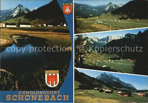 Schoenebach Vorarlberg Erholungsort Panoramen Kat. Oesterreich