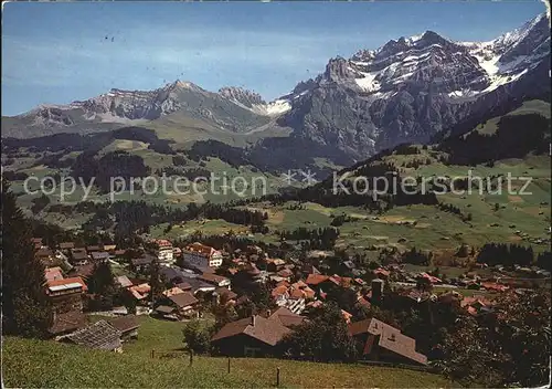 Adelboden mit Bonderspitz Kleinlohner Bonderkrinde Lohner Kat. Adelboden