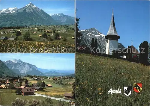 Aeschi BE Panorama Kirche