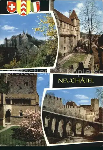 Neuchatel NE Chateau et le remparts Kat. Neuchatel