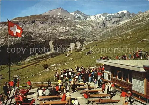 Flims GR Bergstation und Restaurant Naraus Piz Grisch und Laaxerstoeckli Kat. Flims Dorf