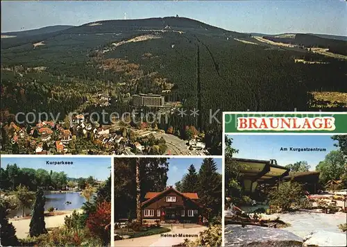 Braunlage Kurparksee Kurgastzentrum Heimatmuseum Kat. Braunlage Harz