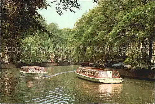 Amsterdam Niederlande Herengracht Goldene Biegung Ausflugsboot Kat. Amsterdam