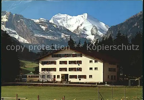 Frutigen BE Frutighus mit Balmhorn Atels Kat. Frutigen