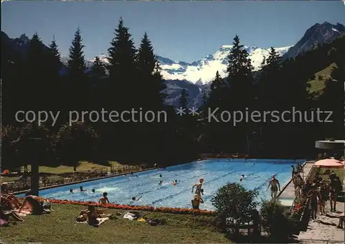 Adelboden Schwimmbad Wildstrubel Fitzer Kat. Adelboden