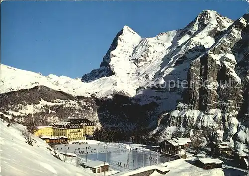 Muerren BE mit Eiger und Moench Kat. Muerren