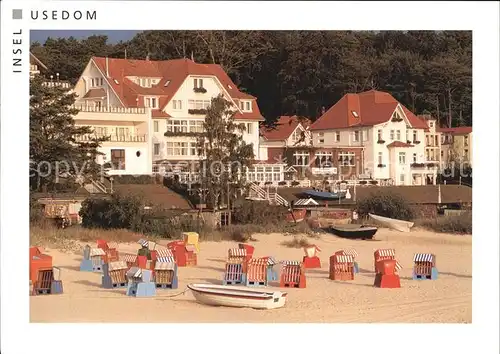 Usedom Seebad Bansin Strand Kurhotels  Kat. Usedom