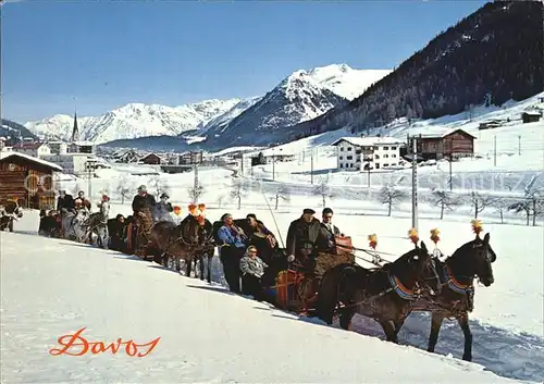 Davos GR Schlittenfahrt  Kat. Davos