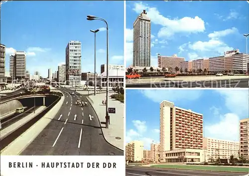 Berlin Autotunnel am Alexanderplatz Interhotel Stadt Berlin Hans Beimler Strasse Kat. Berlin