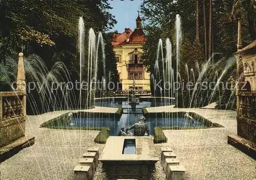 Hellbrunn Lustschloss Brunnen  Kat. Salzburg