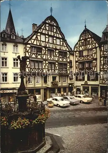 Bernkastel Kues Markt St Michael Brunnen Kat. Bernkastel Kues