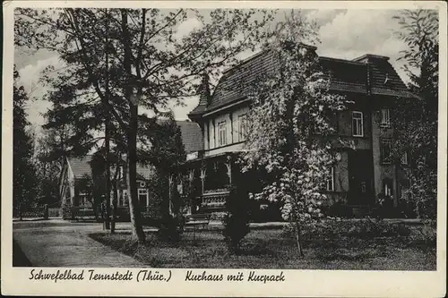 Tennstedt Bad Kurhaus Kurparkt Schwefelbad / Bad Tennstedt /Unstrut-Hainich-Kreis LKR