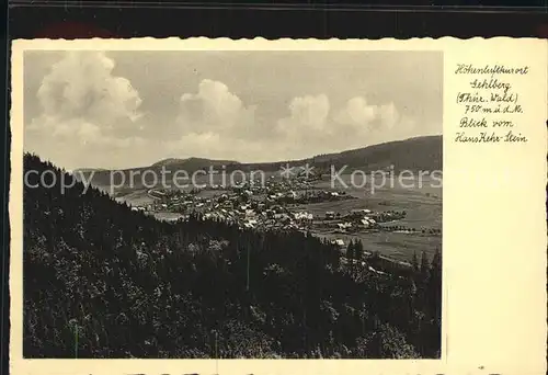 Gehlberg Panorama vom Hans Gehe Stein Kat. Gehlberg