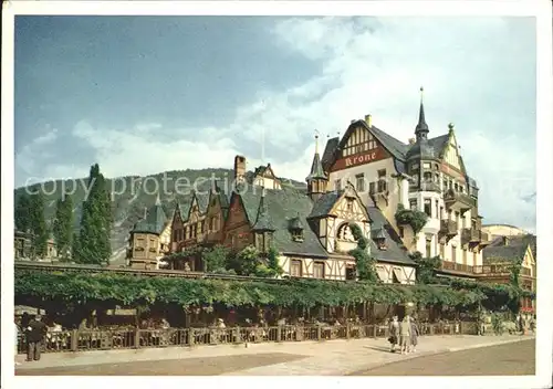 Assmannshausen Historischer Gasthof Krone / Ruedesheim am Rhein /