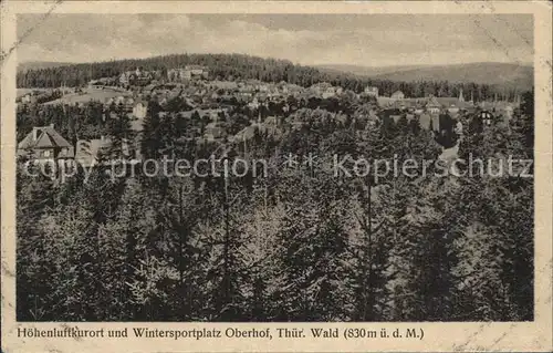 Oberhof Thueringen Panorama Kat. Oberhof Thueringen