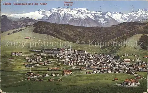 Einsiedeln SZ Alpen Panorama Glaernisch Kat. Einsiedeln