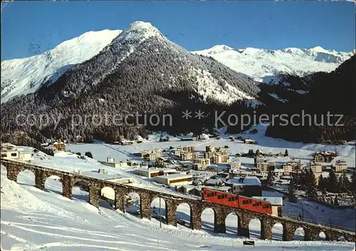 Davos Dorf GR Parsennbahn Seehorn Pischagebiet / Davos /Bz. Praettigau-Davos