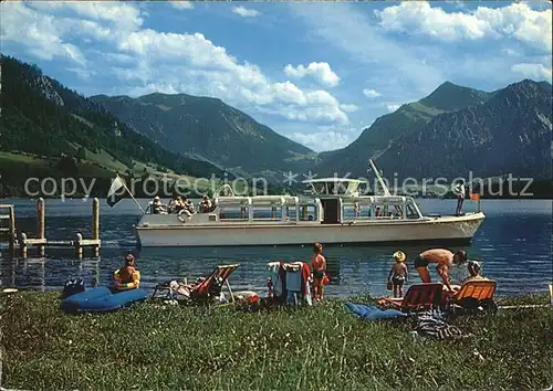 Schliersee Fahrgastschiff Brecherspitz Kat. Schliersee