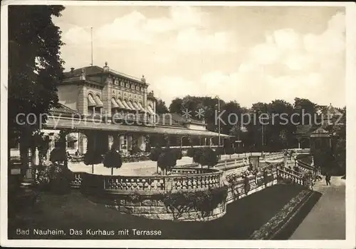 Bad Nauheim Kurhaus mit Terrasse Kat. Bad Nauheim