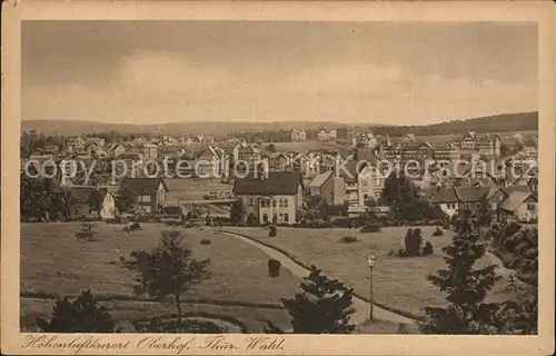 Oberhof Thueringen Stadtblick Kat. Oberhof Thueringen