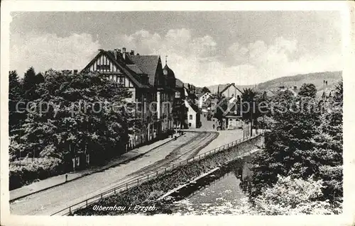 Olbernhau Erzgebirge Teilansicht Kat. Olbernhau