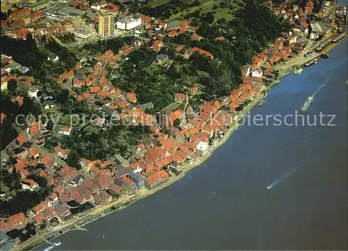 Lauenburg Elbe Fliegeraufnahme Kat. Lauenburg  Elbe