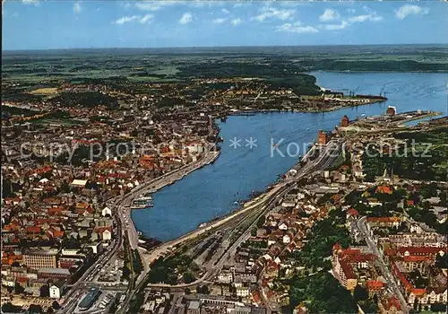 Flensburg Foerde Fliegeraufnahme Kat. Flensburg