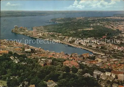 Flensburg Foerde Fliegeraufnahme Kat. Flensburg